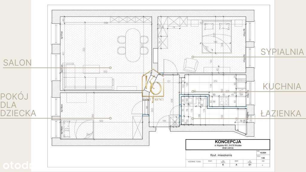 3 Pokoje/oddzielna kuchnia/75,06 m2/wspólny ogród - Pełny obrazek: 5/12