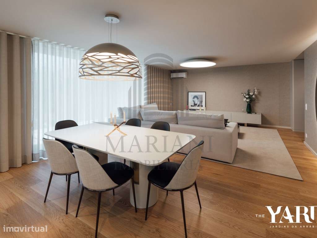 T3 Luxuoso com vistas para o rio e mar, com garagem e arrumos. - Grande imagem: 2/17