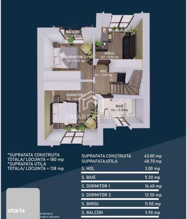 Trapezului - Vila Insiruita P + E + M 140 mp - Comision 0% - Imagine principală: 4/18