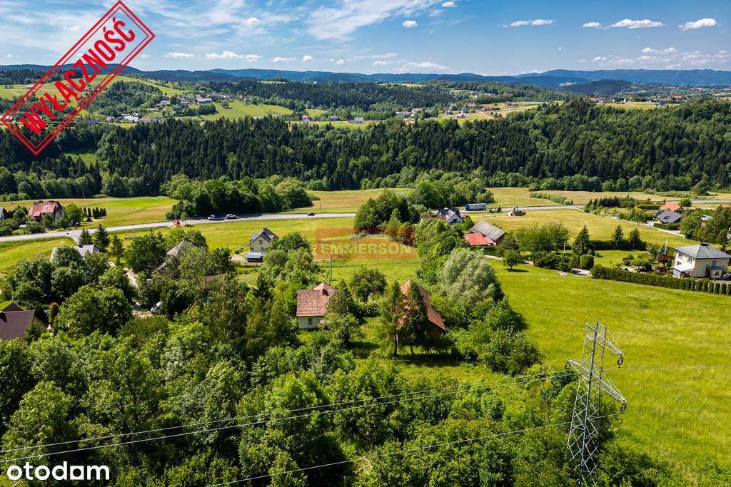 Widokowa duża działka+ dom, pod Nowym Sączem. - Pełny obrazek: 5/7