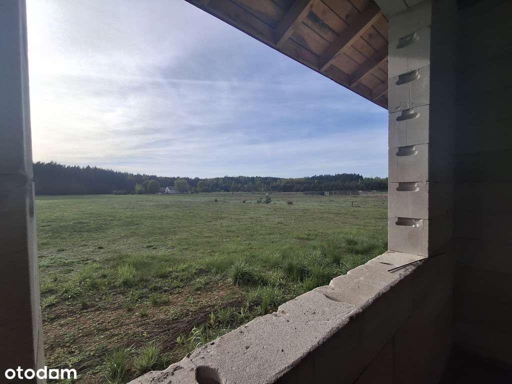 Działka budowlana z domem w stanie surowym-3