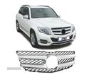 GRELHA FRONTAL PARA MERCEDES GLK X204 12-15 LOOK AMG PRETO PRATA - 1