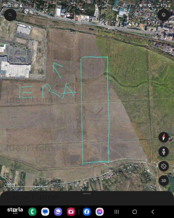 Teren de vanzare. Carrefour Era. Intravila. 45Em2 Mall Moldova Iasi - Imagine principală: 1/3