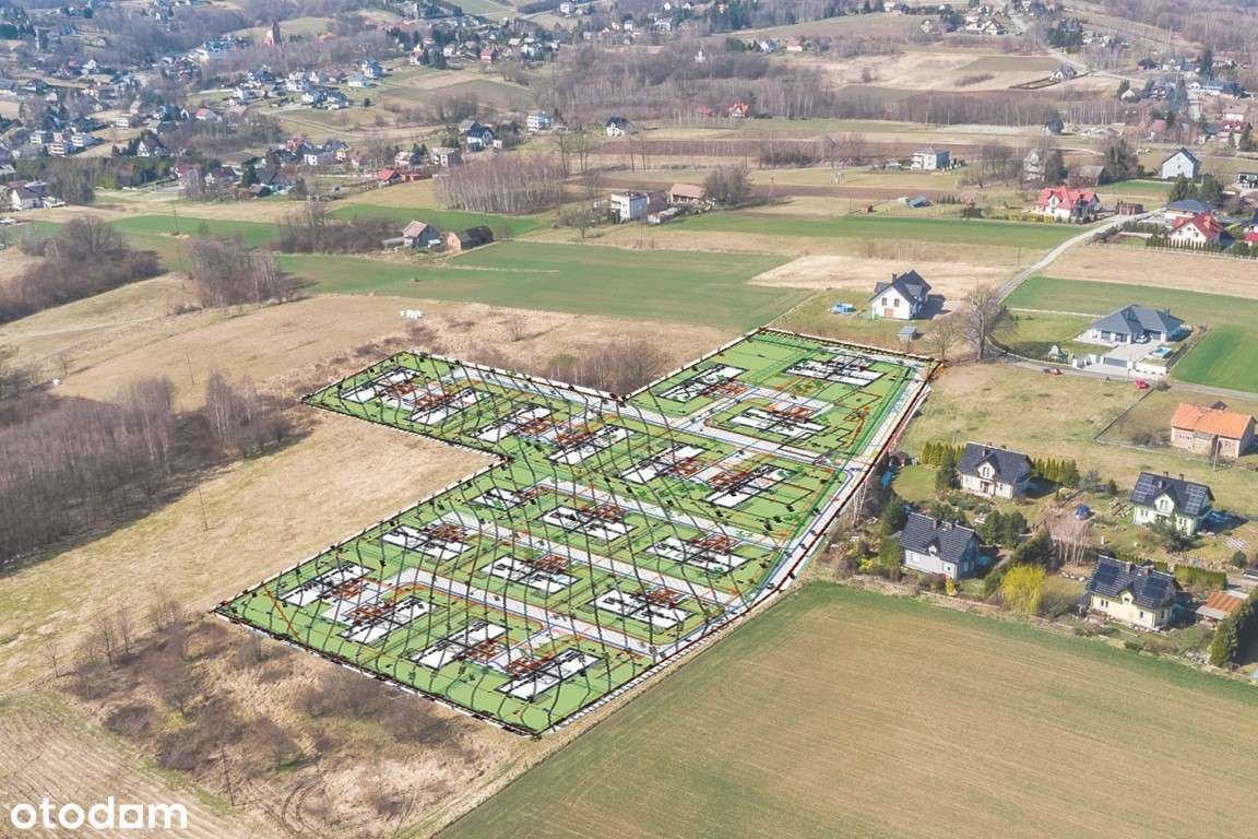 PnB, media, PUM 4864 m² – 1,59ha pod 37 domów, Przytkowice, na wzgórzu-7