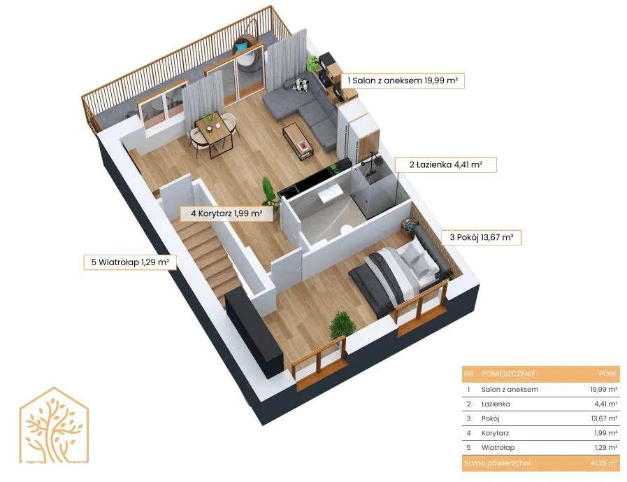 Sprzedam Nowoczesny Apartament z Prywatnym Ogrodem | Brodnica-3