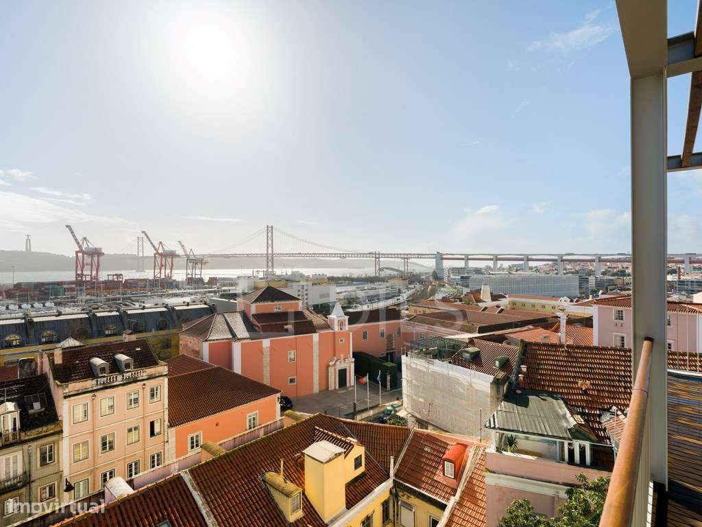 Apartamento T3 Estrela, Lisboa, com terraço e vista rio-1
