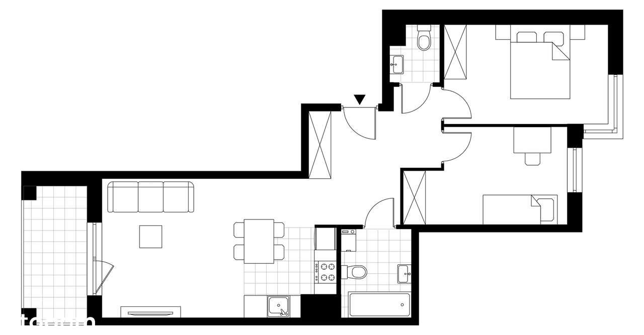 3-pokojowe mieszkanie 61m2 + loggia Bez Prowizji - Pełny obrazek: 3/8