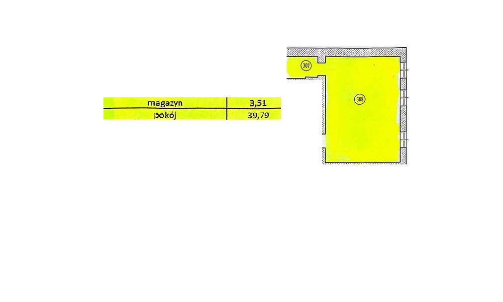 Lokal użytkowy 43,3 m²