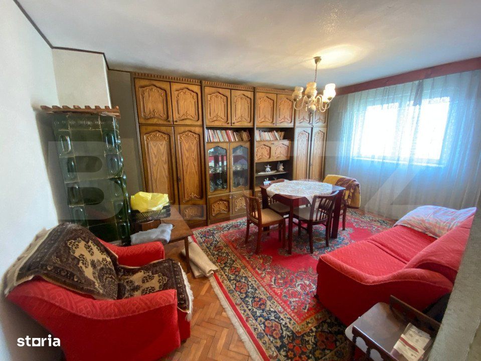 Apartament 4 camere, 80mp, decomandat, parter inalt, oras Nasaud