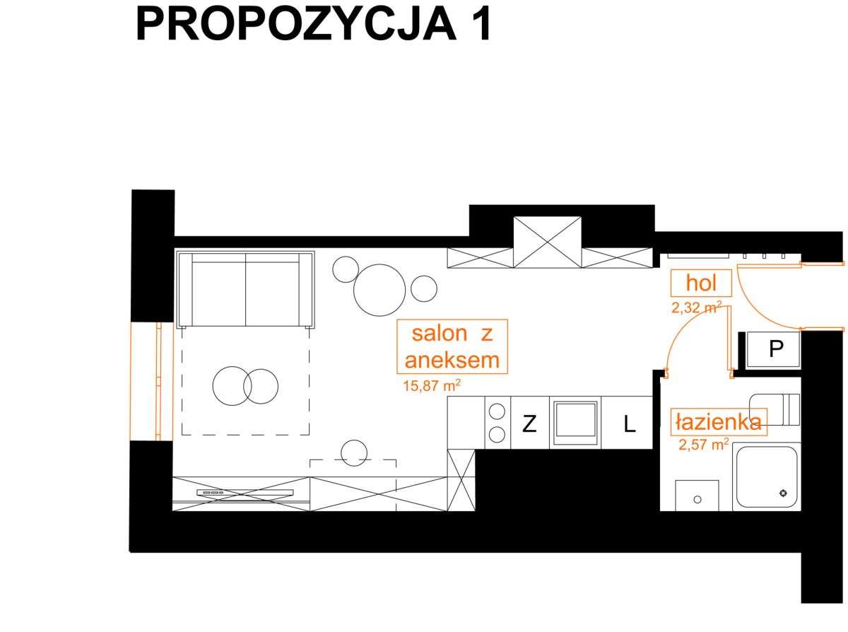 Okazja Plac Hallera 23,56 m2 399 000 zł-4