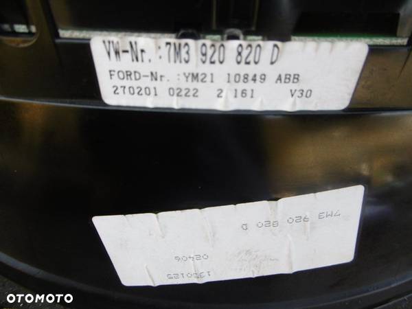 Licznik zegar VW SHARAN MK2 00-04 1,9TDI 7M3920820D - 2