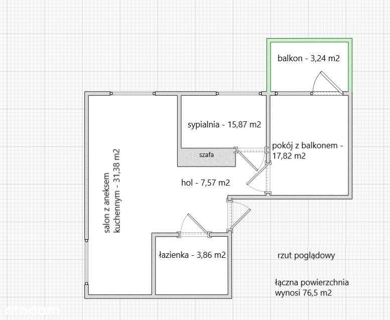 GOTOWE i wyposażone 3-pok. z balkonem-12