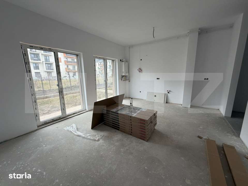 Apartament cu 2 camere, 48 mp, parcare, gradina, pretabil birouri - Imagine principală: 3/6
