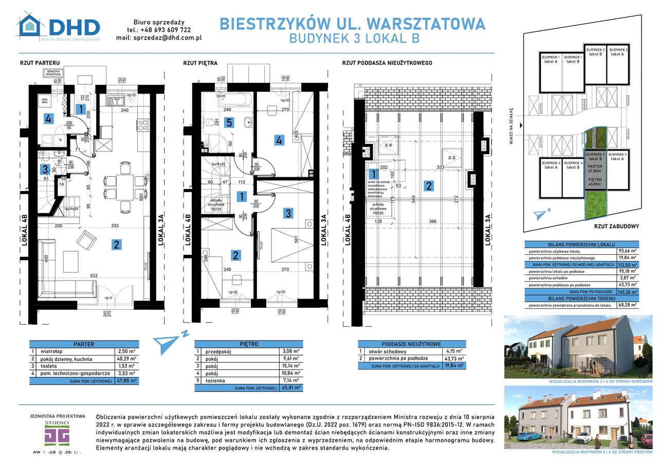 Domy w Biestrzykowie k./Wrocławia - segment 3B (środkowy) - Pełny obrazek: 1/6