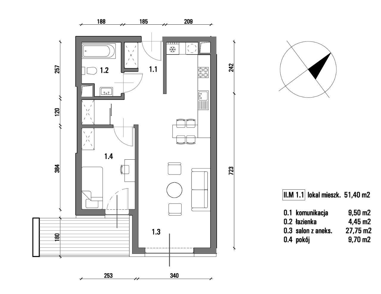 Satis House Apartament Premium 1 piętro II.M.1.1 - Pełny obrazek: 4/9