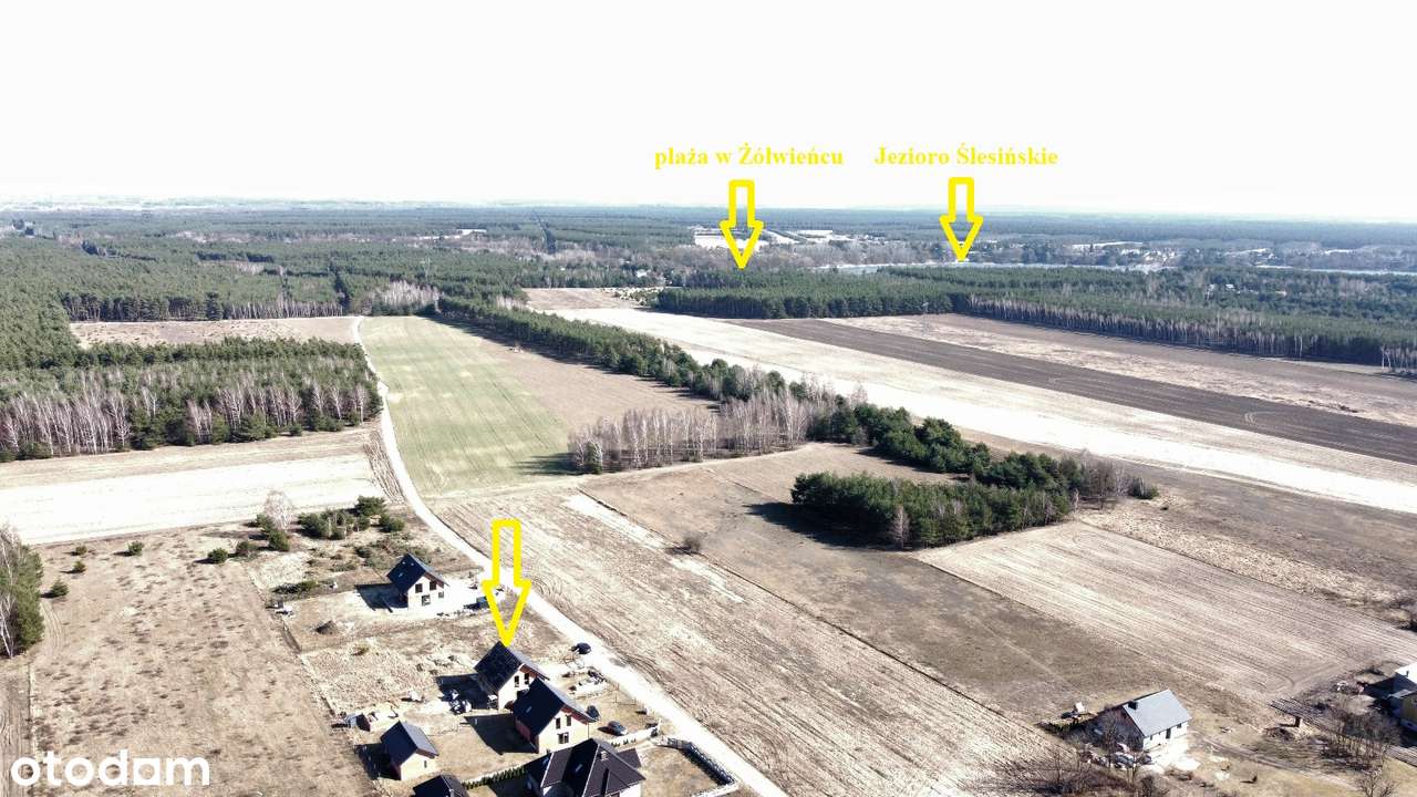 Dom w trakcie budowy w sąsiedztwie lasów i Jeziora Ślesińskiego-6