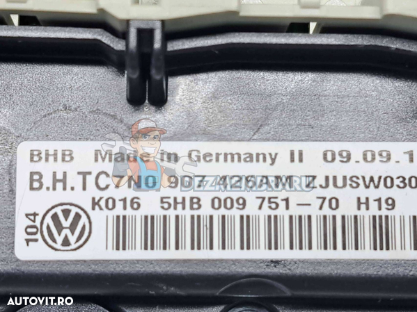 Panou comanda clima Volkswagen Passat B7 (362) Variant [Fabr 2010-2014] 7N0907426AM - 2