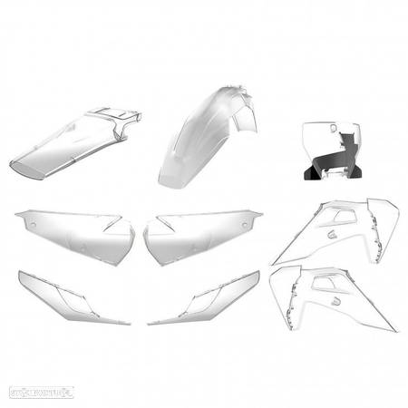 kit plasticos polisport transparente husqvarna fc 250 / 350 / 450 - 1