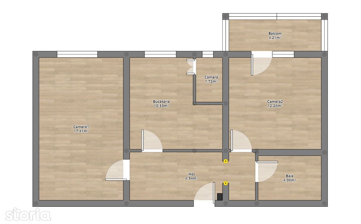 Apartament 2 Camere Decomandate In Marasti