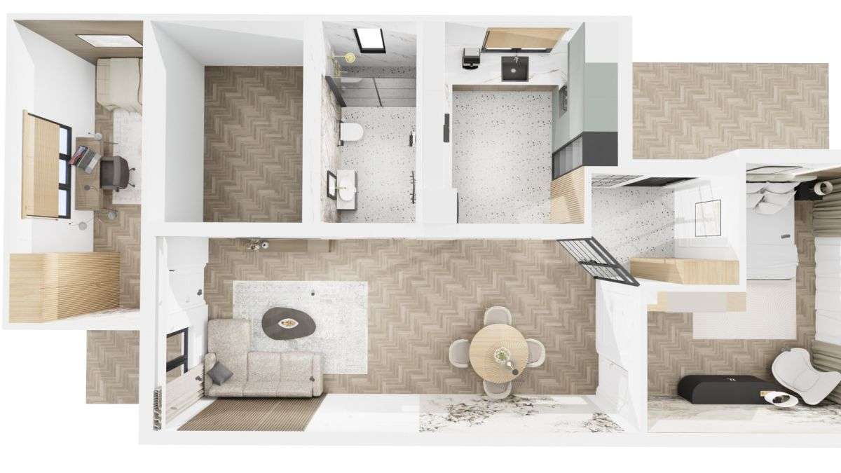 Dom, Bliźniak, Augustów, Jezioro Necko, LA-5