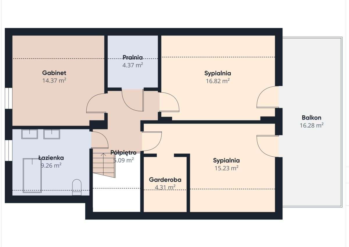 Nowoczesny dom wolnostojący, gotowy do wydania-18