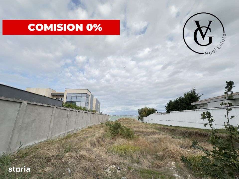 Teren constructii frontal  la lac -1784 mp -Ovidiu - Imagine principală: 1/8