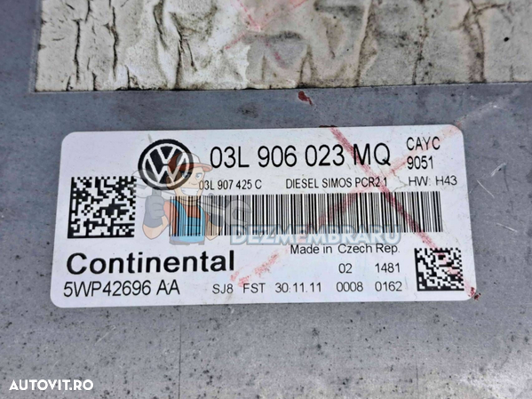 Calculator motor ECU Volkswagen Jetta 4 (6Z) [Fabr 2011-2017] 03L906023MQ 5WP42696AA 1.6 TDI CAYC - 2