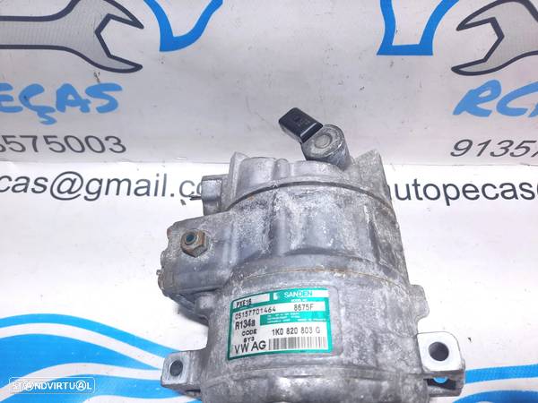 COMPRESSOR AC AR CONDICIONADO VW VOLKSWAGEN TOURAN 2.0 TDI 16V 140CV BKD 1K0820803G GOLF V 5 MK5 CRAFTER PASSAT B6 EOS - 7