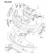SUZUKI SX4 2006 - 2013 LISTWA ZDERZAKA PRZÓD LEWA - 5