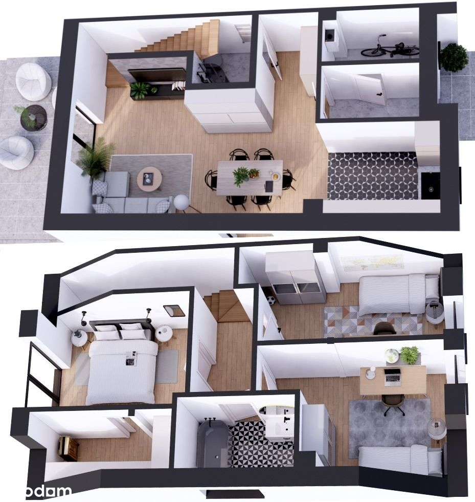 Dom BARDZO Wysoki STANDARD 4 pokoje STRYCH Ogród - Pełny obrazek: 5/6