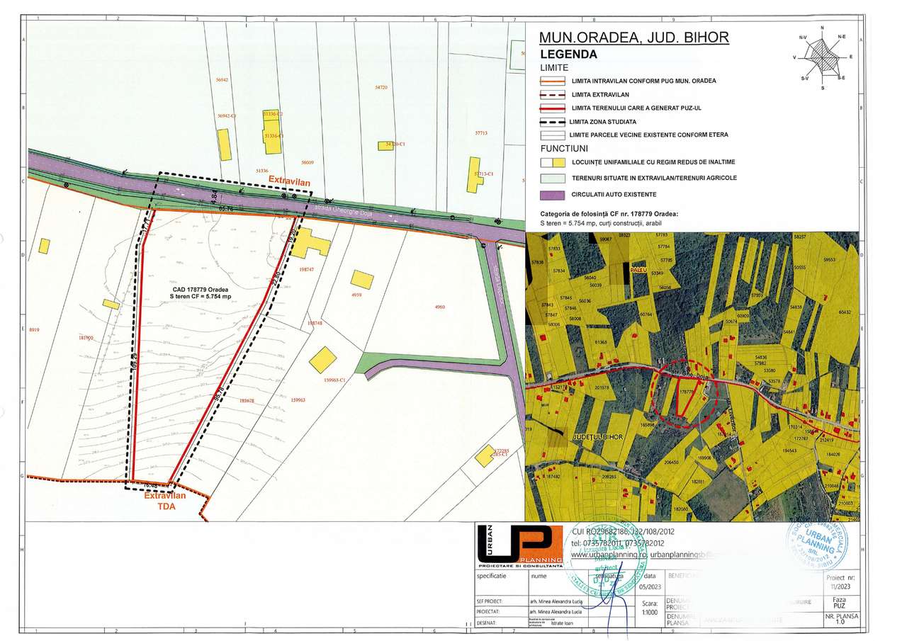 Teren 5.754 mp Oradea, Str. Gh. Doja – PUZ în Fază Finală (Etapa 3) - Imagine principală: 4/10
