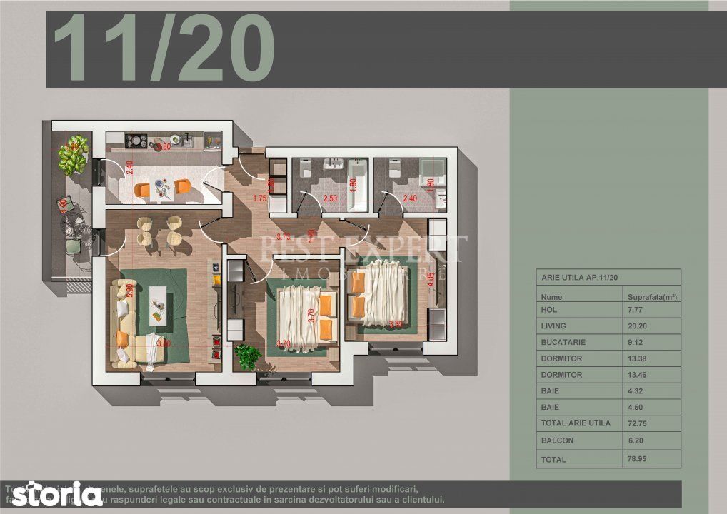 Apartament 3 camere generoase complet decomandate Titan -Sector 3