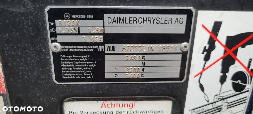 Mercedes-Benz Vario 815 Doka Meiller Kipper z Niemiec - 8