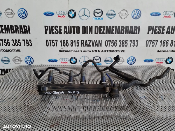 Rampa Injectie Cu Injectoare Vw Bora Golf 4 2.0 Benzina - Dezmembrari Arad - 5