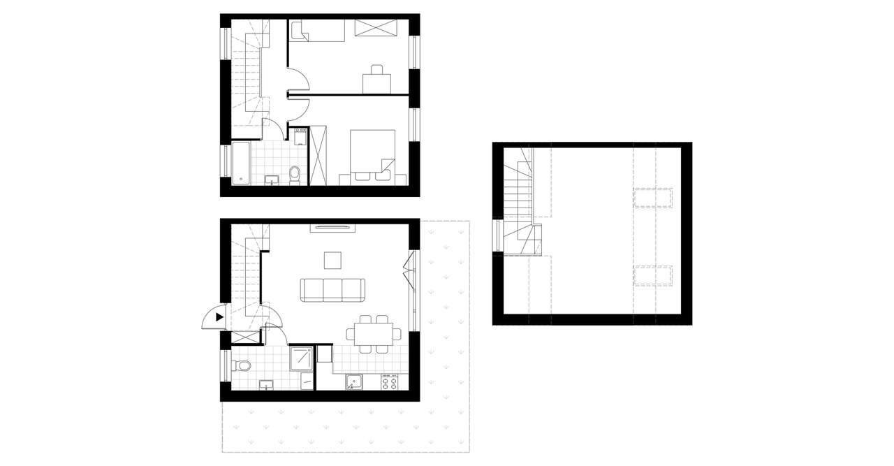 4-pokojowy dom 71m2 + ogródek Bezpośrednio - Pełny obrazek: 3/8