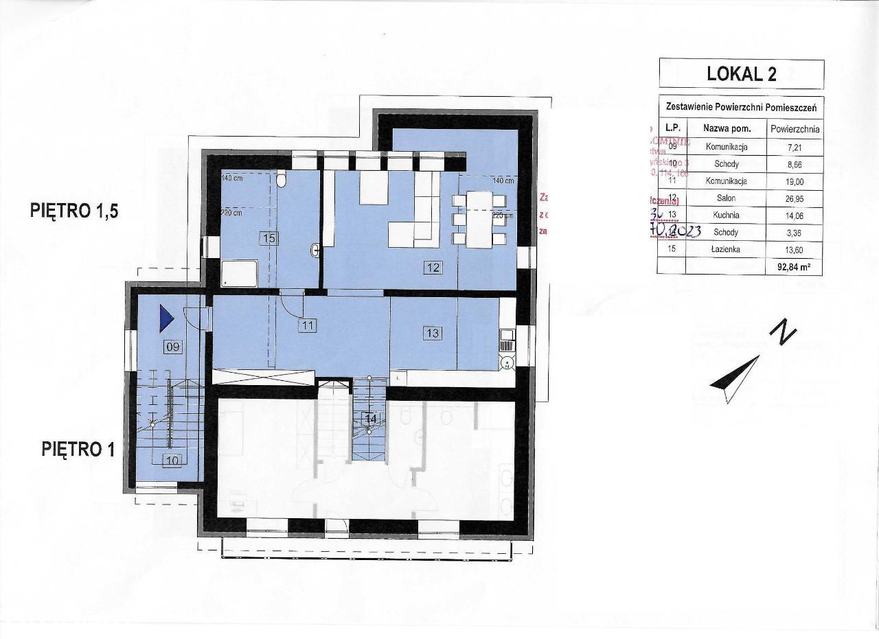 Mieszkanie 4 pokojowe; 151,81 m2; bezpośrednio