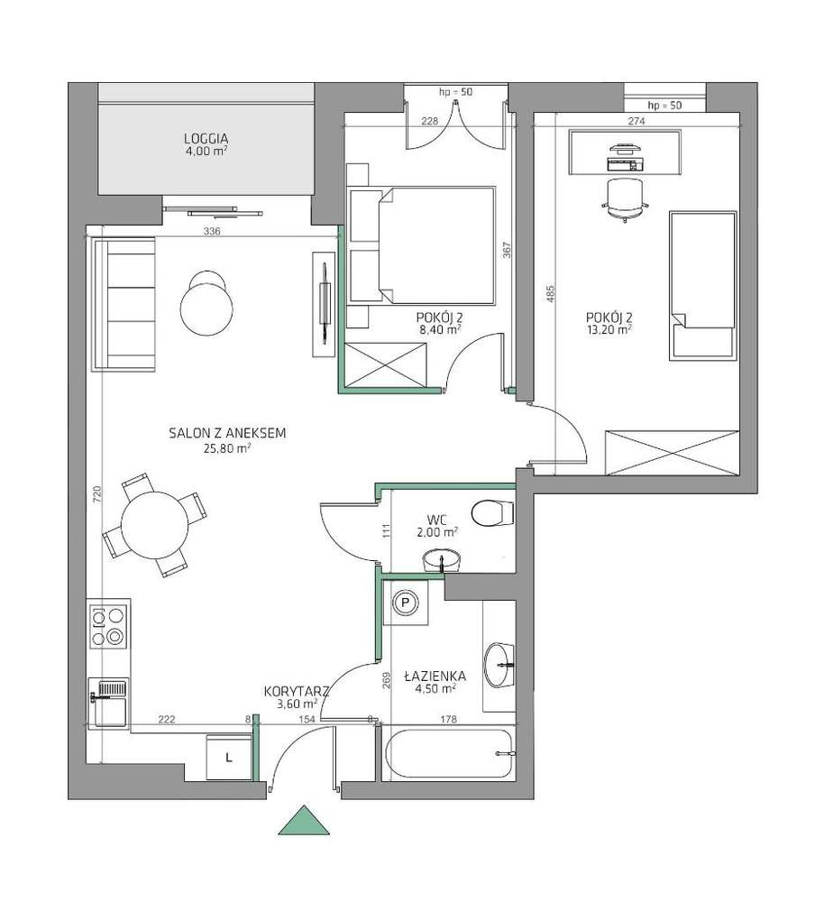6.Dzielnica - Mieszkanie 25/M3c/6B - Pełny obrazek: 2/15
