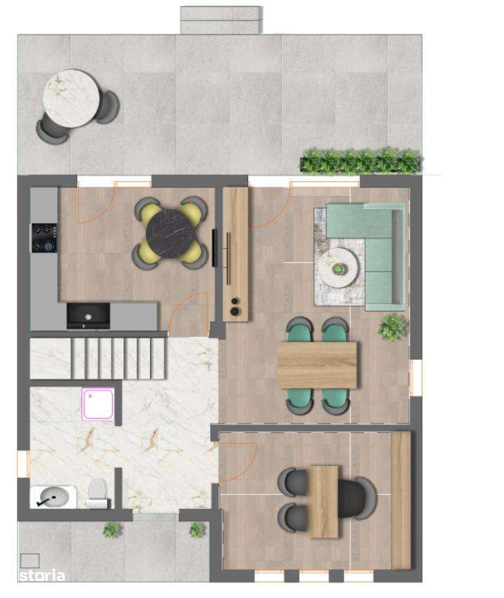 Casa P + 1 etaj/5 camere/50 m de Bd. 1 Mai/Com. Berceni/COMISION 0 % - Imagine principală: 5/6