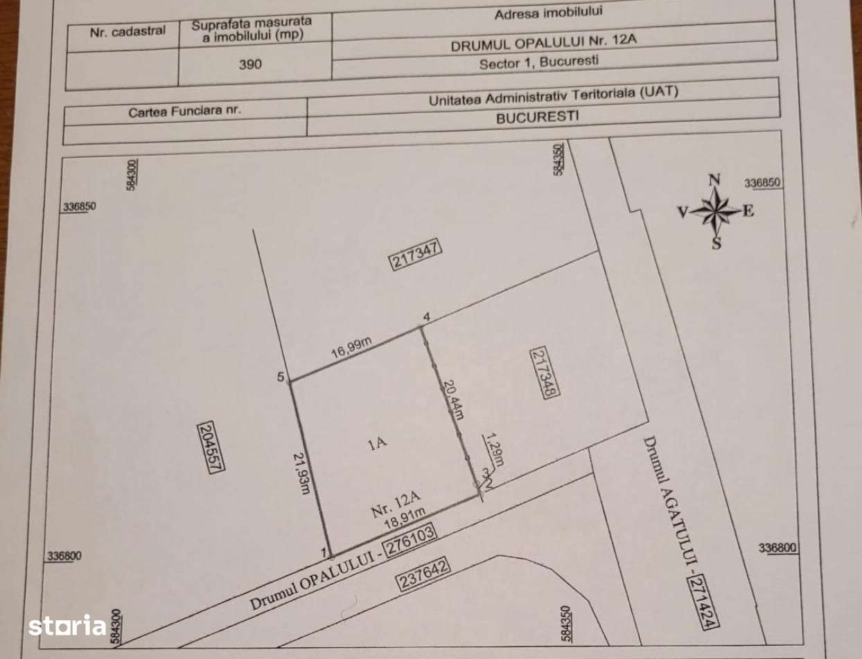 Teren  Baneasa 390 mp sector 1 strada Argatului - Imagine principală: 2/2