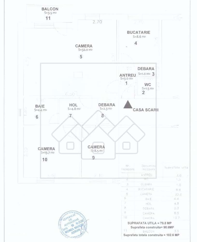 Ap cu 3 camere, 80 mp utili, mobilat, pivnita, C. Dumbravii - Imagine principală: 5/20