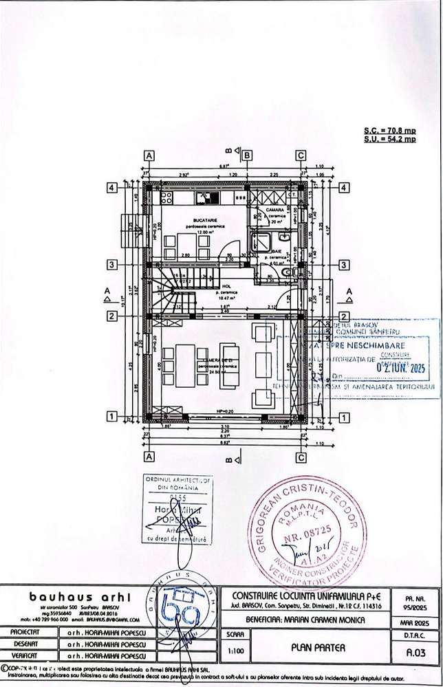 Casa/Vilă P+1 cu 4 camere de vânzare - Sânpetru-19