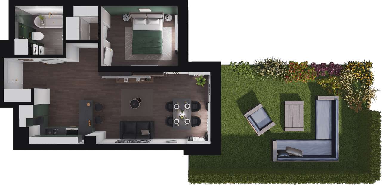 Zagajnikowa | nowe gotowe mieszkania przy parku | 2 pokoje - Pełny obrazek: 3/9