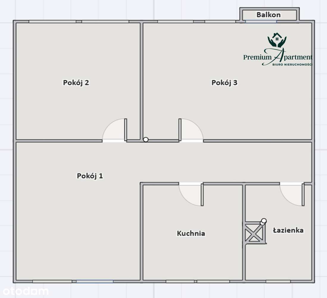 Mieszkanie 3 pokojowe pod inwestycję z parkingiem - Pełny obrazek: 1/11