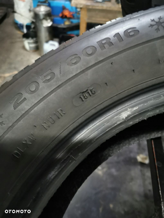 205/60R16 dunlop 2015 opony zimowe 6mm 4816 - 6