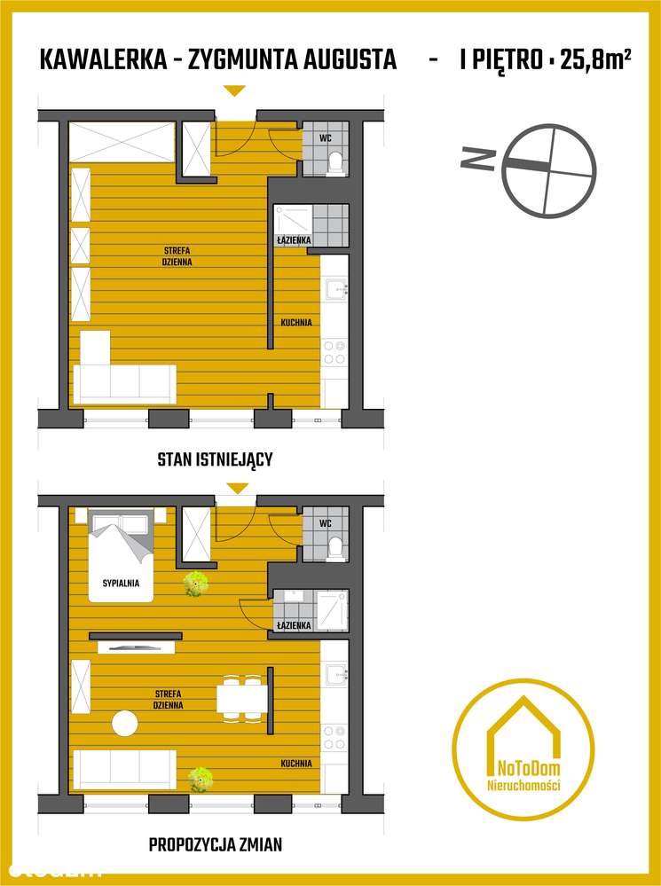 SPÓŁ. WŁASN. | kawalerka 25,8 m² | 1 piętro | widna kuchnia | piwnica-1