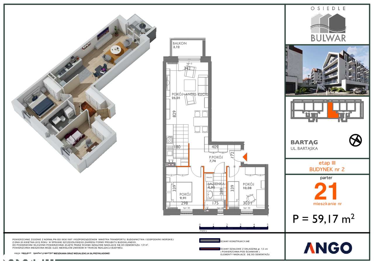 Osiedle Bulwar | mieszkanie nr 21 - Pełny obrazek: 2/10