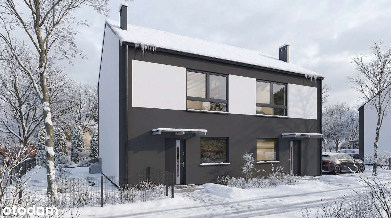 B2 - Dom jednorodzinny dwulokalowy 79,45 m2 - z pompą ciepła i ogrodem - Pełny obrazek: 1/14