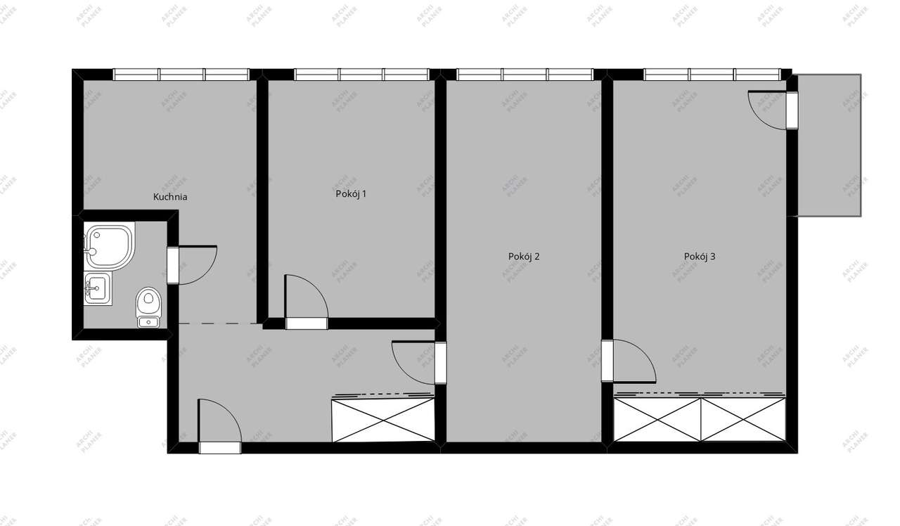 Komfortowe 3 pokojowe mieszkanie - OKAZJA-1