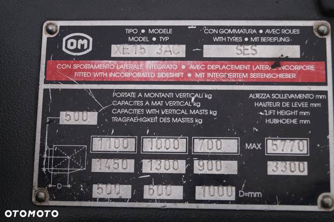 Inny OM XE 15 3AC wózek widłowy - 13