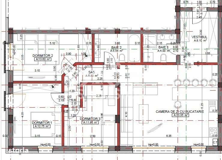 Apartament 4 camere , 95,05 mp utili , Etaj 1 , Finisaje Premium - Imagine principală: 2/6